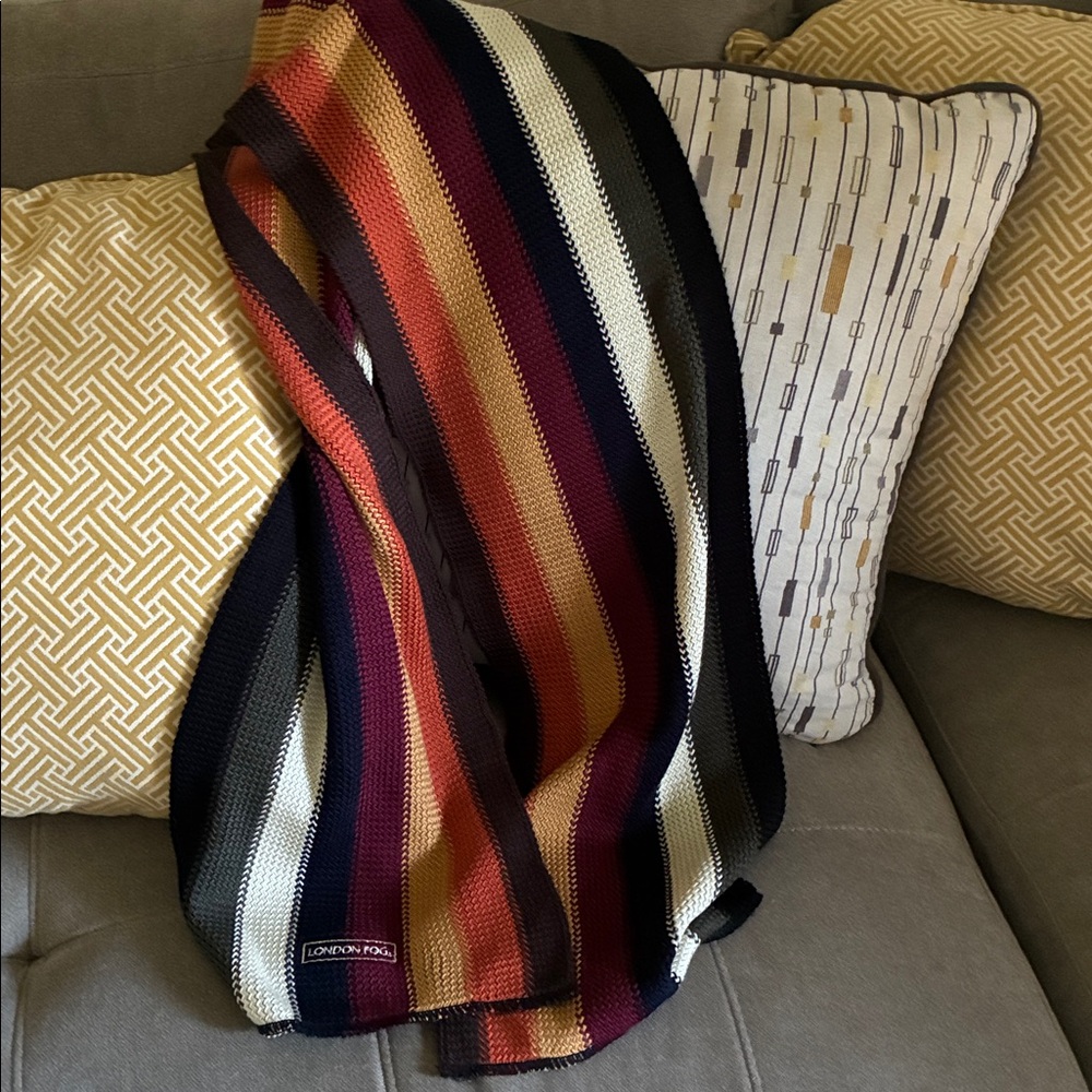 London Fog Multicolor Knit Scarf